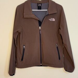 The North Face wind stopper Women's‎ M  Brown lined water repellent Jacket